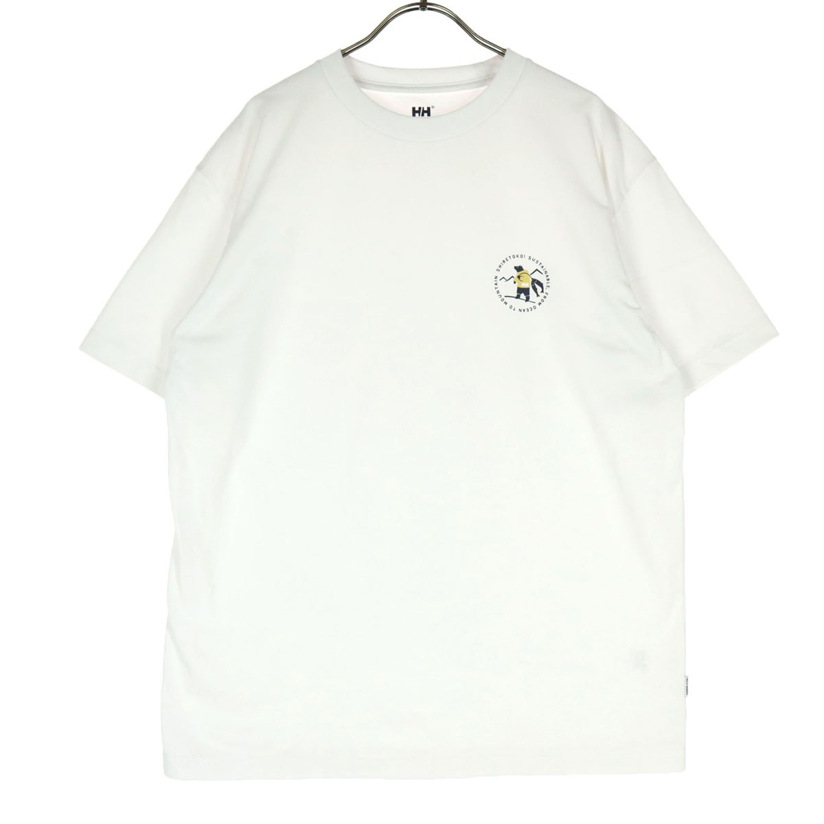 HELLY HANSEN ヘリーハンセン ロゴプリント 半袖 クルーネック Tシャツ M ホワイト