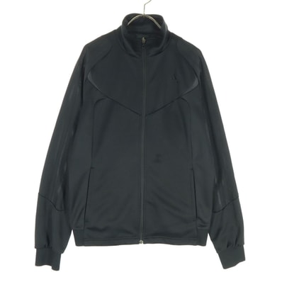 adidas アディダス ワンポイントロゴ 長袖 トラックジャケット M ブラック ジャージ