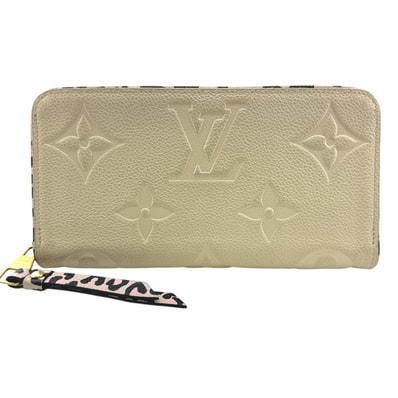ルイヴィトン LOUIS VUITTON 長財布 モノグラムアンプラント ジッピーウォレット M80685 ホワイト