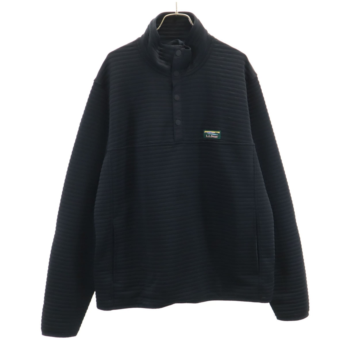 L.L.Bean エルエルビーン エラライト ハーフボタン ジャケット L ブラック系