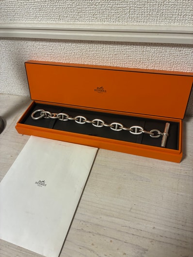 Hermes Chaine D'ancre TGM Bracelet "Silver"
