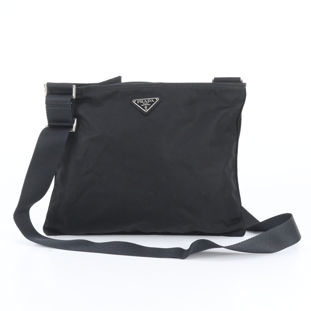 ■美品 プラダ テスート ナイロントライアングルロゴショルダーバッグ