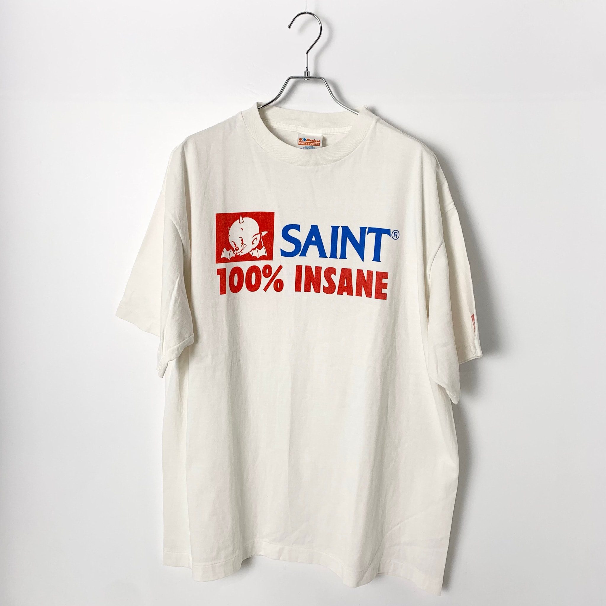 SAINT Mxxxxxx SS Tee_Insane "White" SM-HR8-0000-026