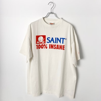 SAINT Mxxxxxx SS Tee_Insane "White" SM-HR8-0000-026