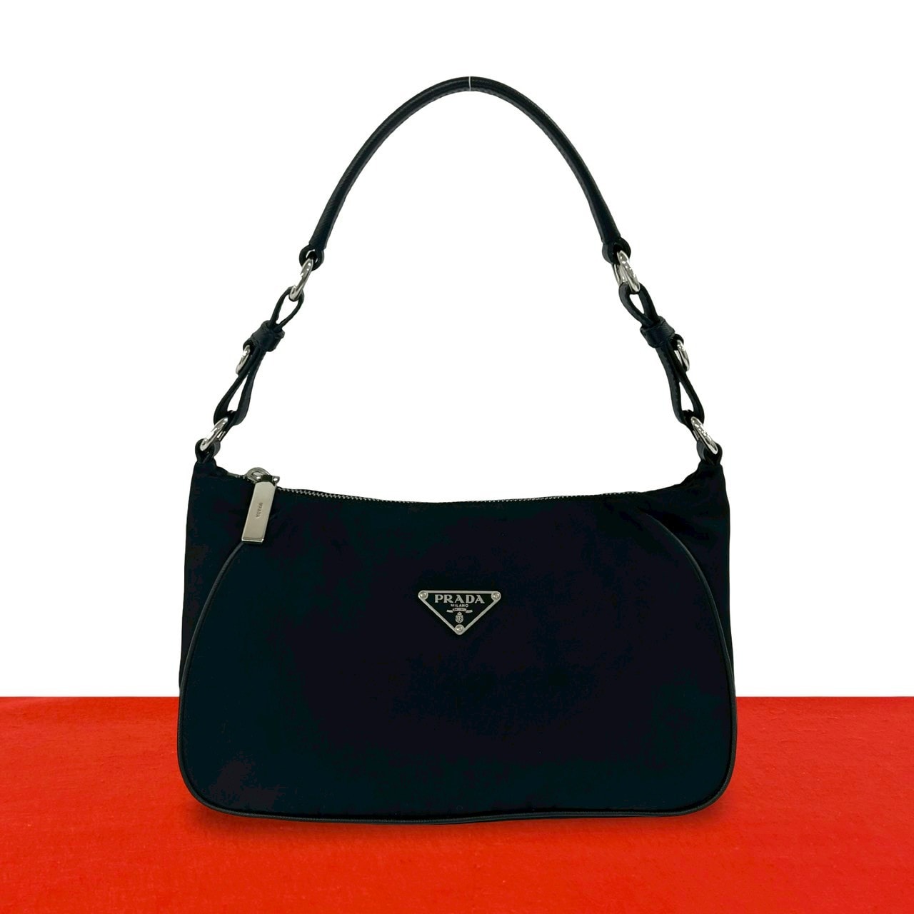 C (やや傷や汚れあり)】PRADA 現行品 美品 プラダ サフィアーノ トート