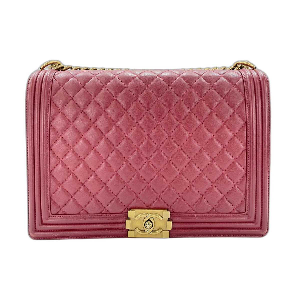 シャネル CHANEL ボーイシャネルラージ ショルダーバッグ【中古】