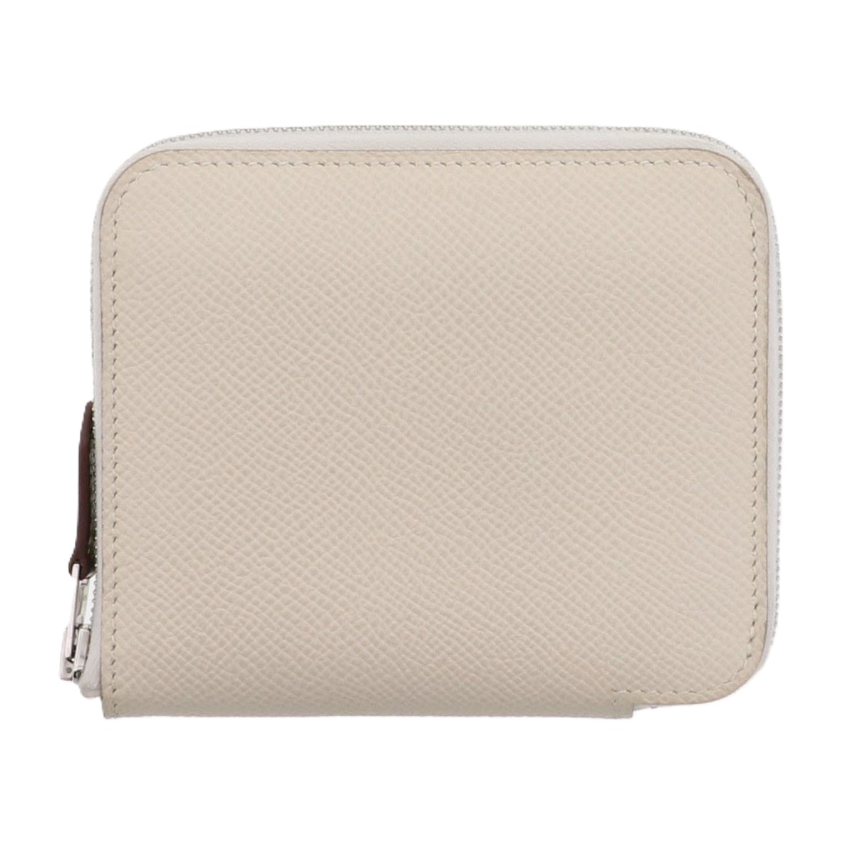 HERMES エルメス アザップ シルクイン コンパクト コインケース 063214CK ヴォーエプソン シルク クレ ピンク B刻印  レディース【中古】