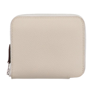 HERMES エルメス アザップ シルクイン コンパクト コインケース 063214CK ヴォーエプソン シルク クレ ピンク B刻印 レディース【中古】