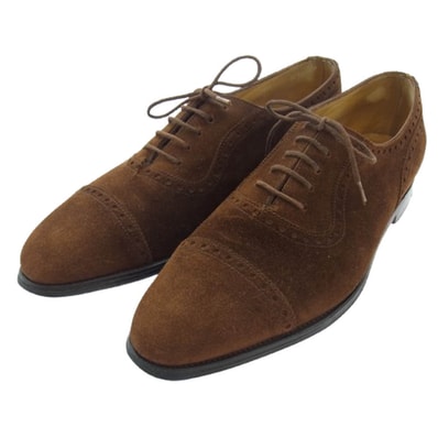 John Lobb ジョンロブ その他靴 ADELAIDE アデレード スエード スウェード シューズ セミブローグ ブラウン系 7.5【中古】