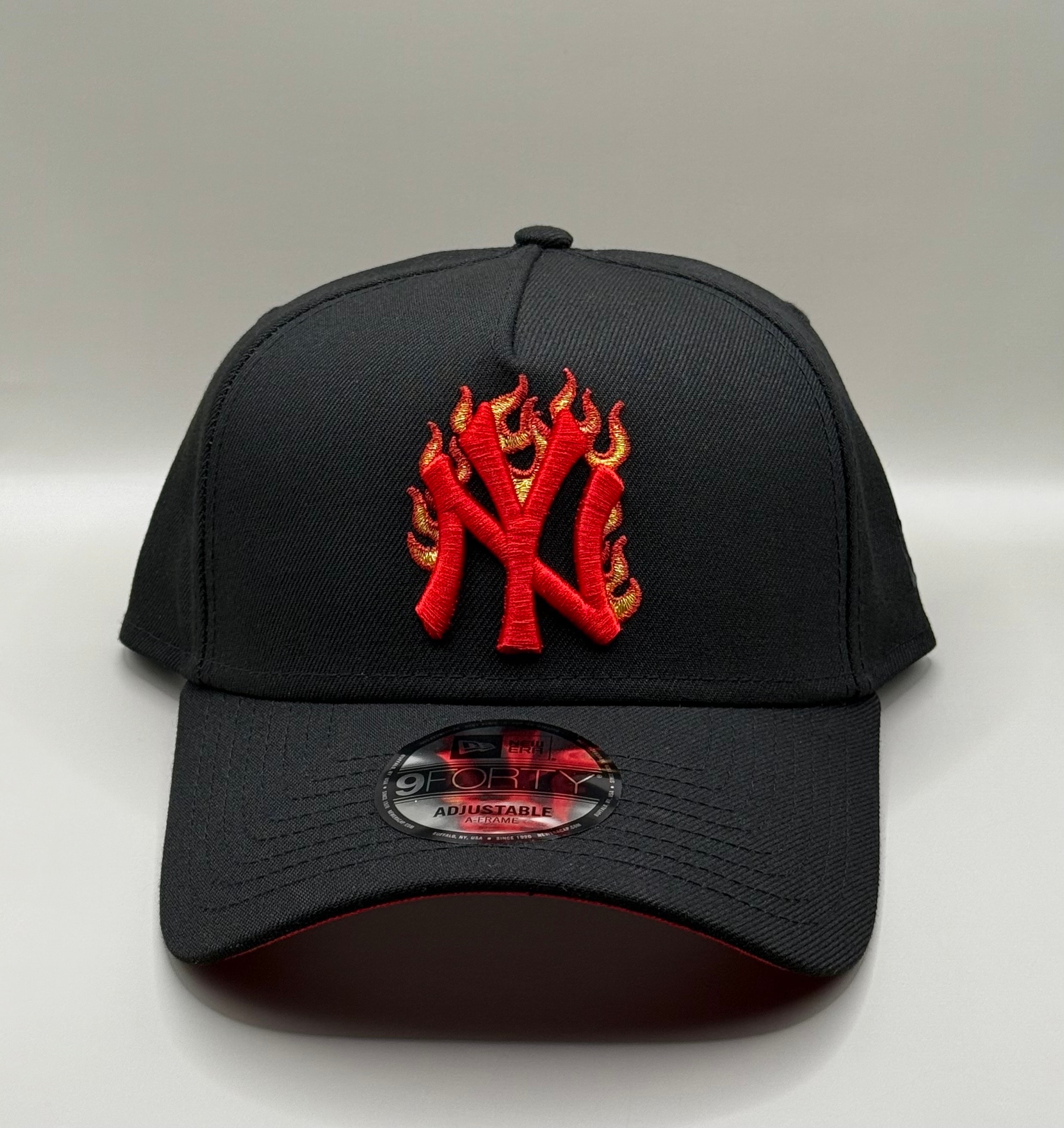 NEW ERA x MLB New York Yankees Flame Red Prime Edition 9Forty A-Frame Snapback Cap "Black"