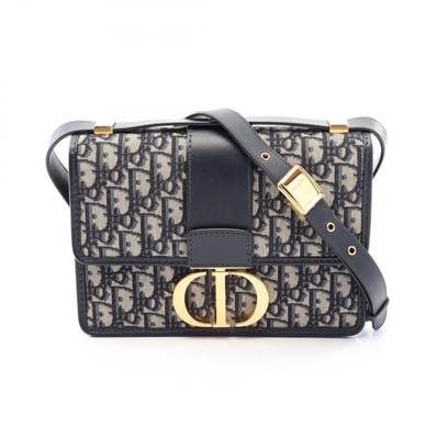 ディオール Dior 30 MONTAIGNE モンテーニュ ショルダーバッグ バッグ キャンバス レザー レディース ベージュ系 / ネイビー系 M9203UMOS 【中古】