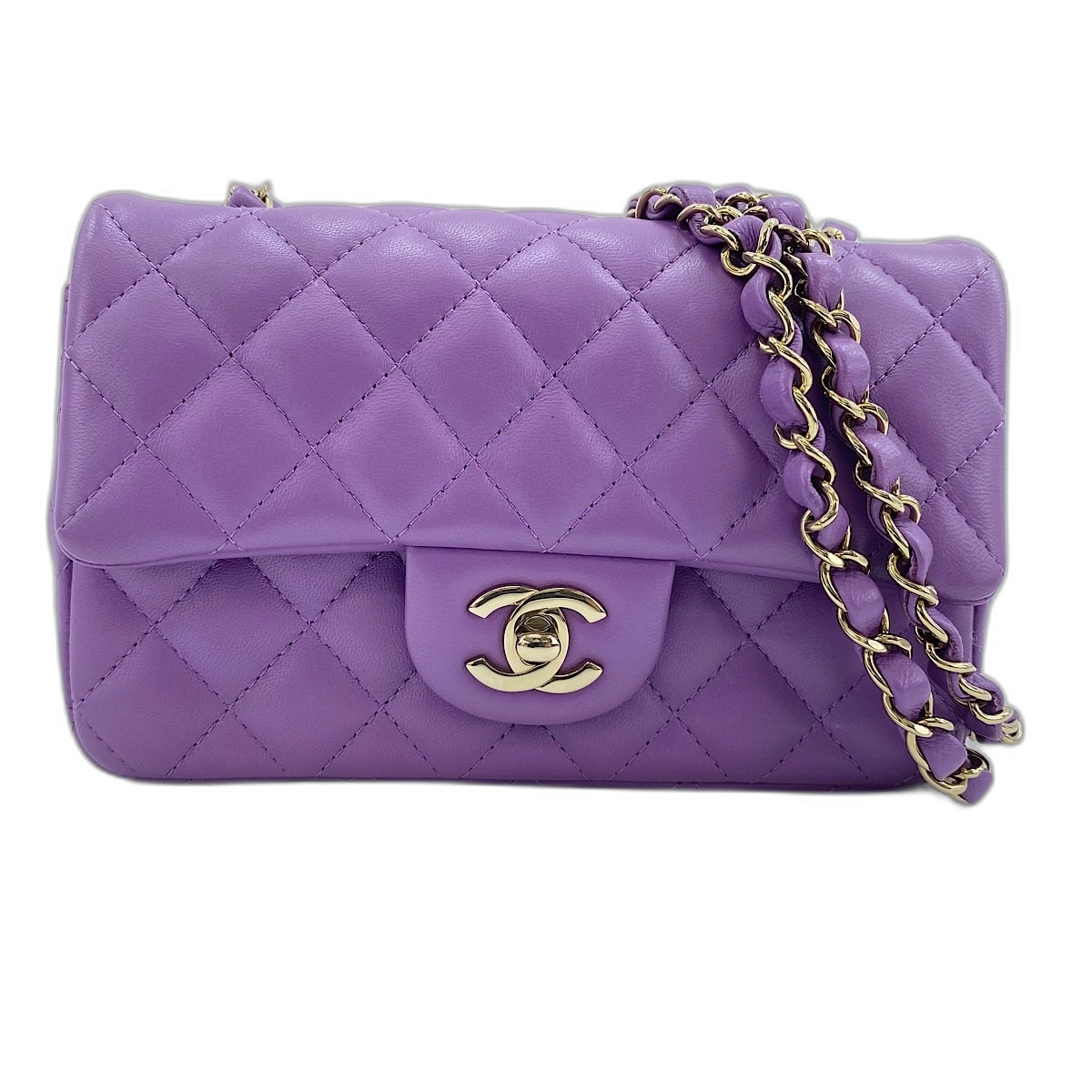 シャネル CHANEL ミニマトラッセ ショルダーバッグ ラムスキン【中古】
