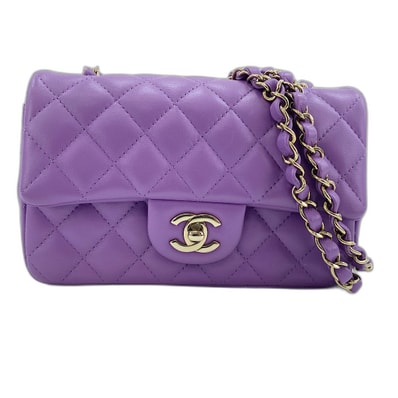 シャネル CHANEL ミニマトラッセ ショルダーバッグ ラムスキン【中古】