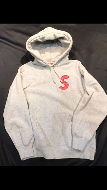 Supreme S Logo Hooded Sweatshirt "Heather Grey" (20FW)