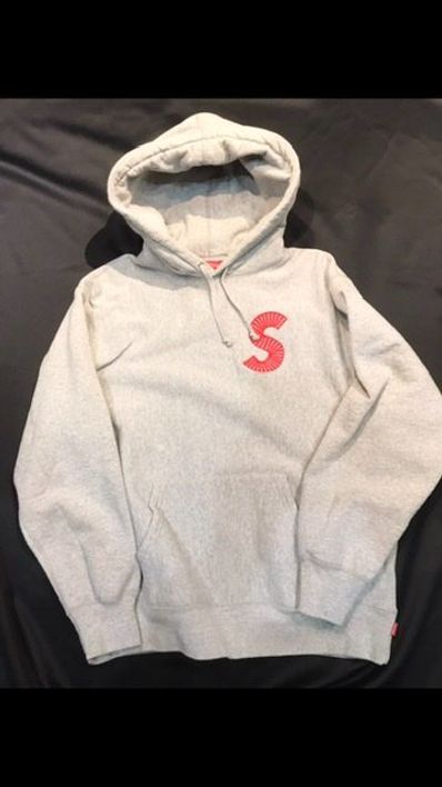 Supreme S Logo Hooded Sweatshirt "Heather Grey" (20FW)