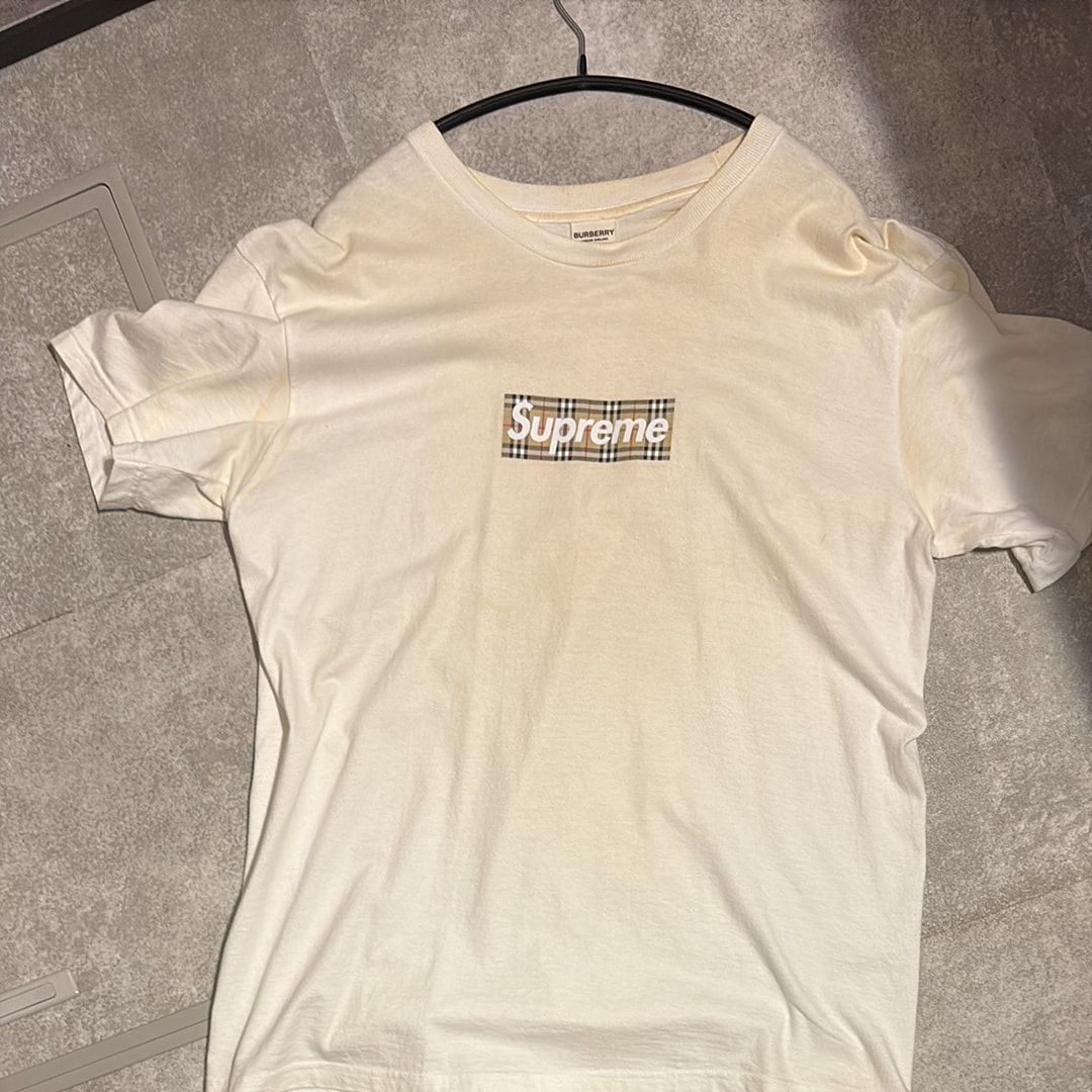 Supreme / Burberry Box Logo Tee "White"