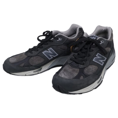 ニューバランス 【新品同様】M991NDG Made in England スエード/レザー スニーカー US9D