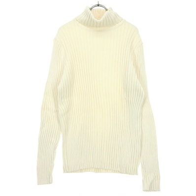 美品 GAP ギャップ 長袖 タートルネック ニット L アイボリー