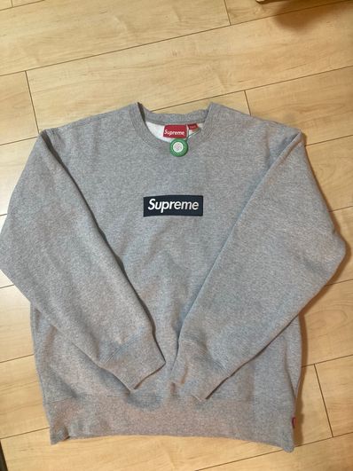 Supreme Box Logo Crewneck "Heather Grey" (22FW)