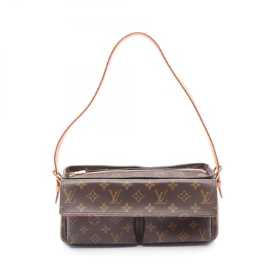 ルイ・ヴィトン LOUIS VUITTON ヴィバシテMM モノグラム ショルダーバッグ バッグ PVCコーティングキャンバス レザー モノグラム レディース ブラウン系 M51164 【中古】