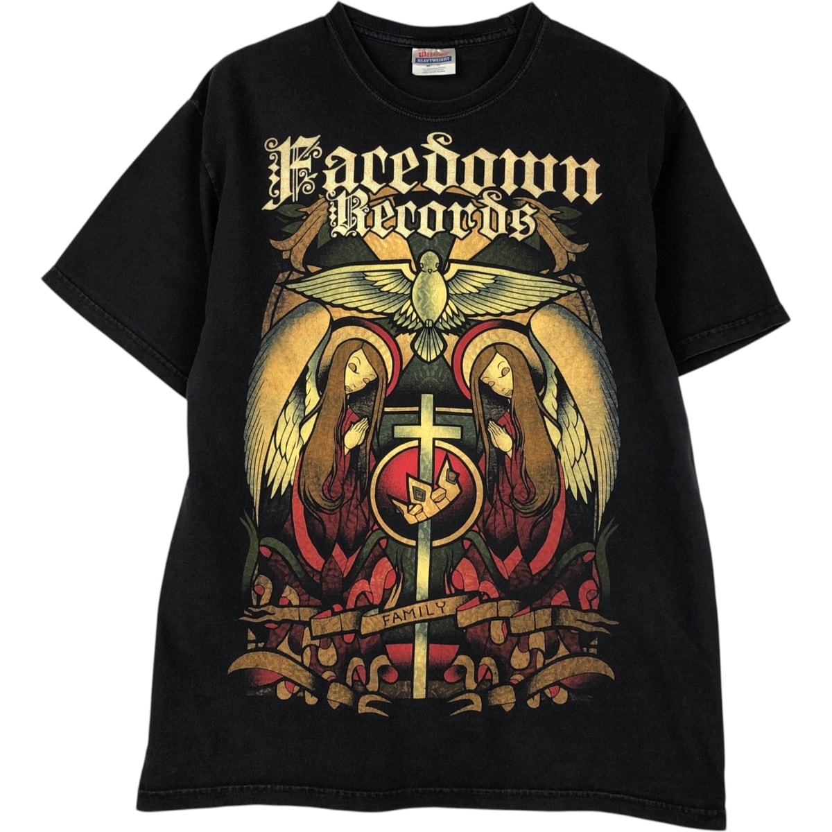 古着 ヘインズ Hanes Facedown Records バンドTシャツ バンT メンズM相当/eaa495759
