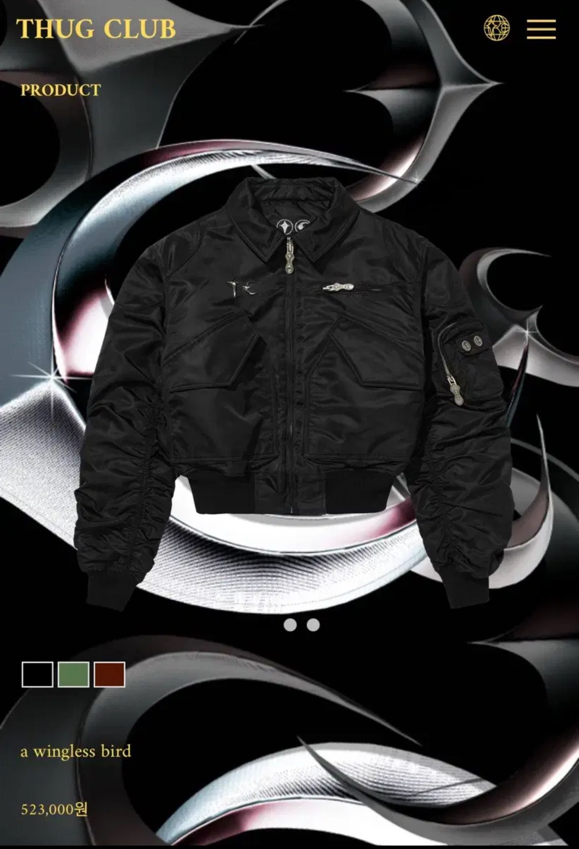 THUG CLUB A Wingless Bird "Black"