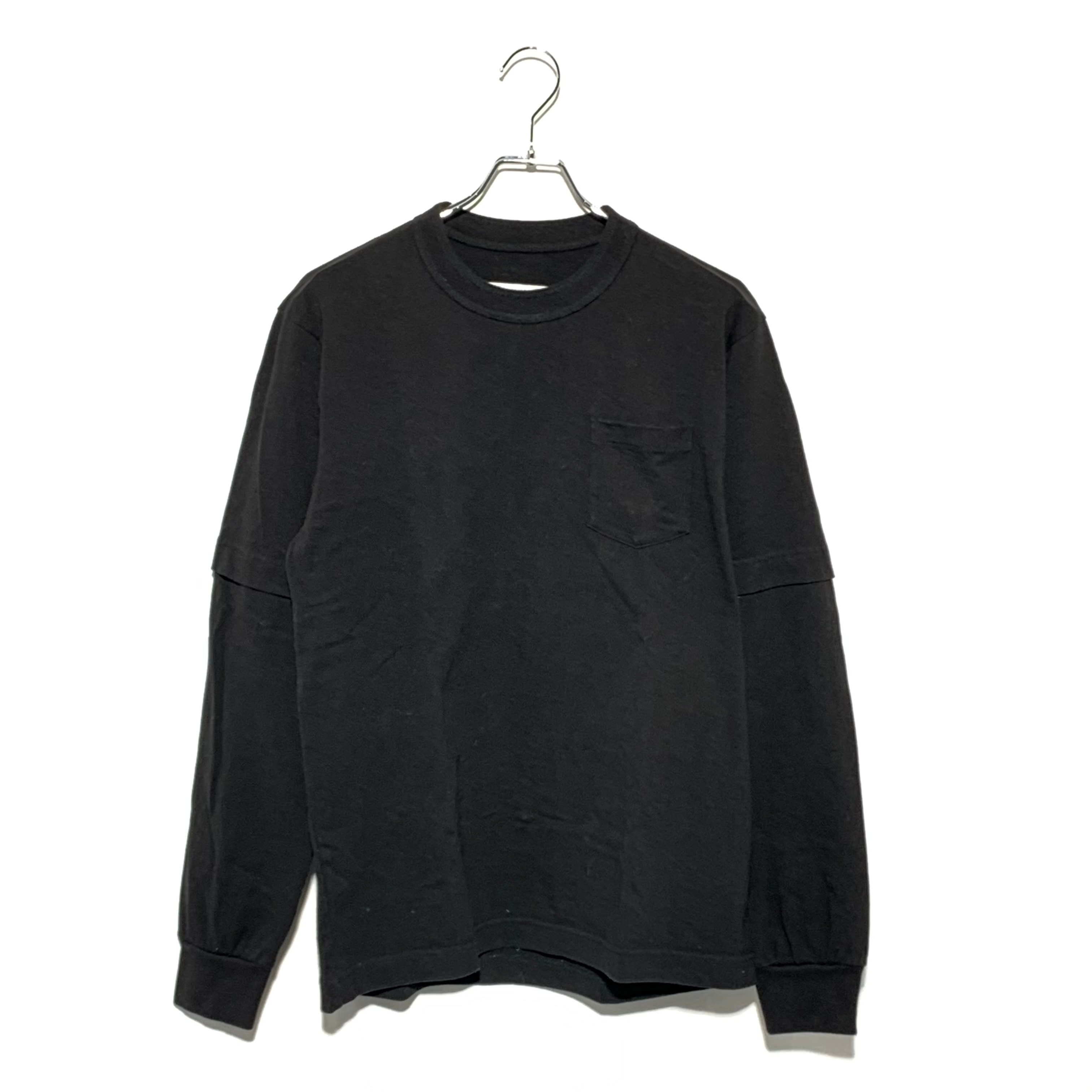 sacai Graphic Print L/S T-Shirt Black AW24