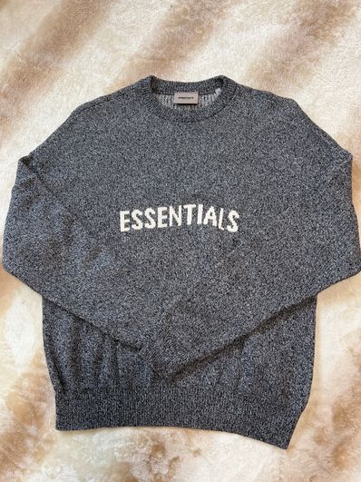 FEAR OF GOD ESSENTIALS Knit Sweater "Grey Melange"