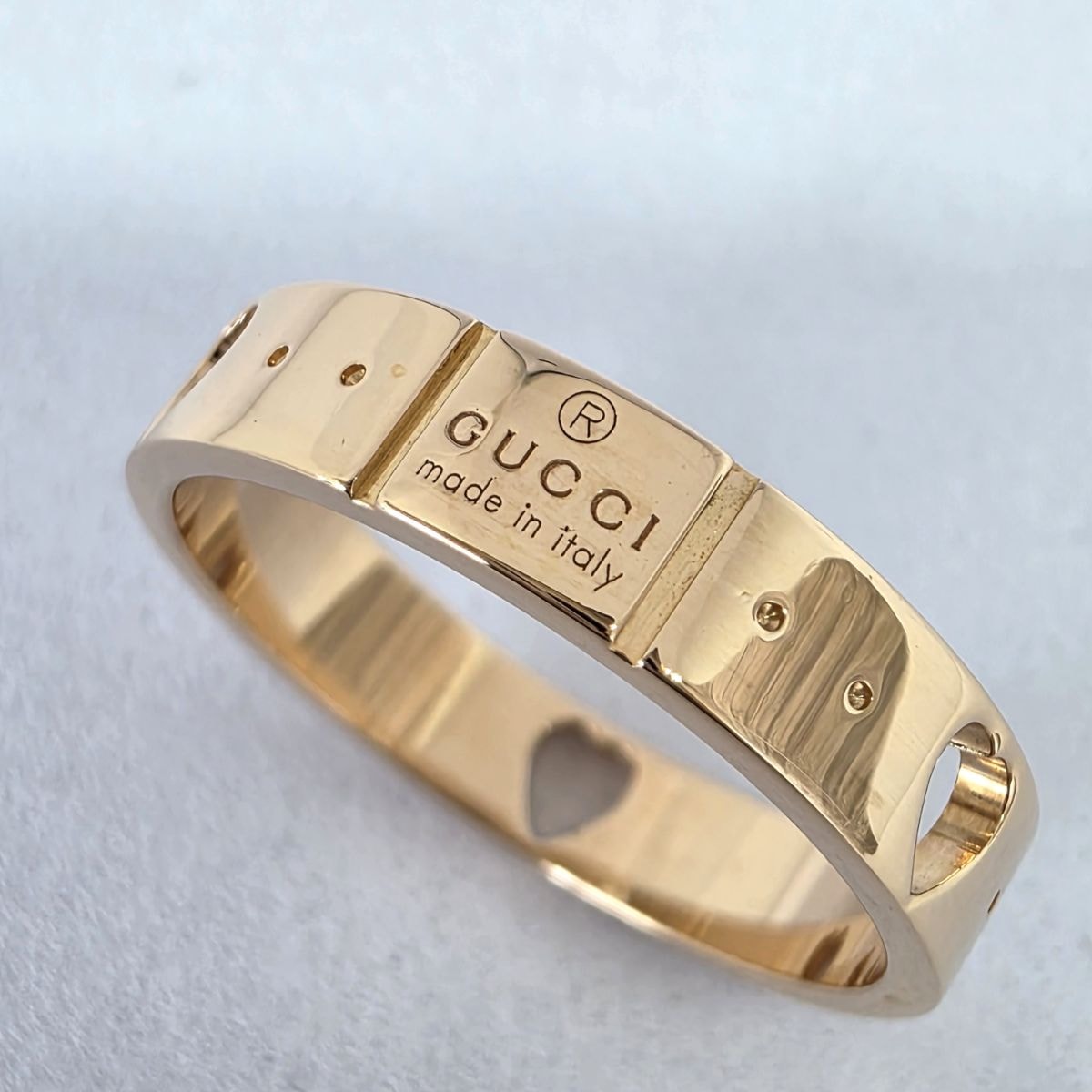 GUCCI グッチ アイコン アモーレ Icon Amor 日本限定 ハート GG K18PG 750 #13 リング・指輪 212502 J8500 5702 K18ピンクゴールド ピンクゴールド  レディース【中古】