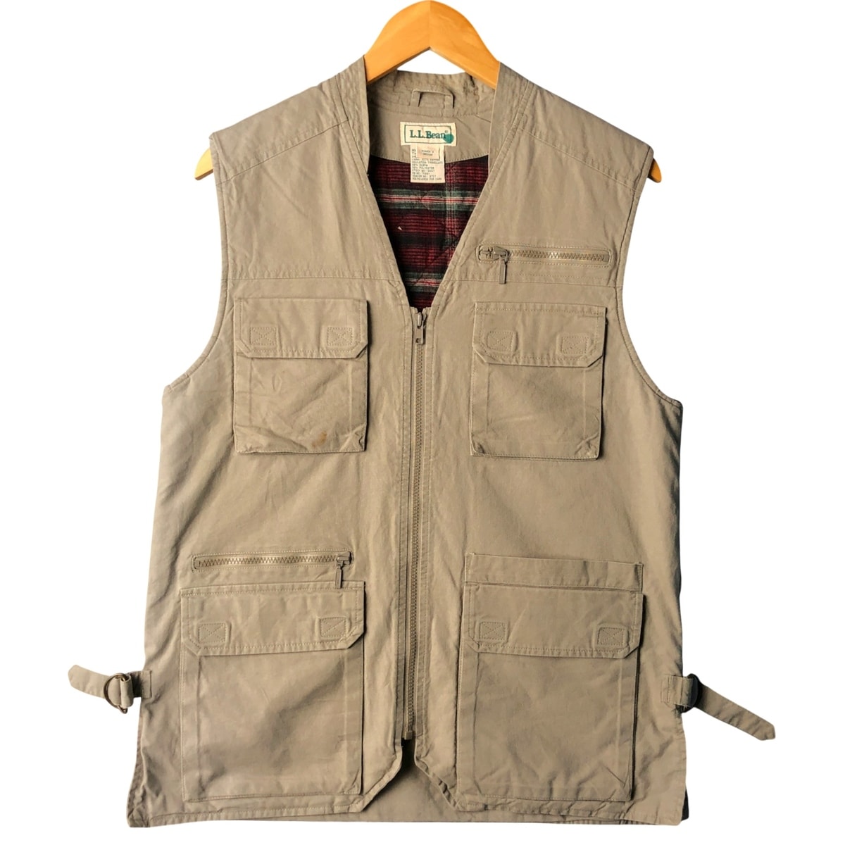古着 90年代 エルエルビーン L.L.Bean 中綿入り サファリベスト レディースM相当 ヴィンテージ/eaa497484