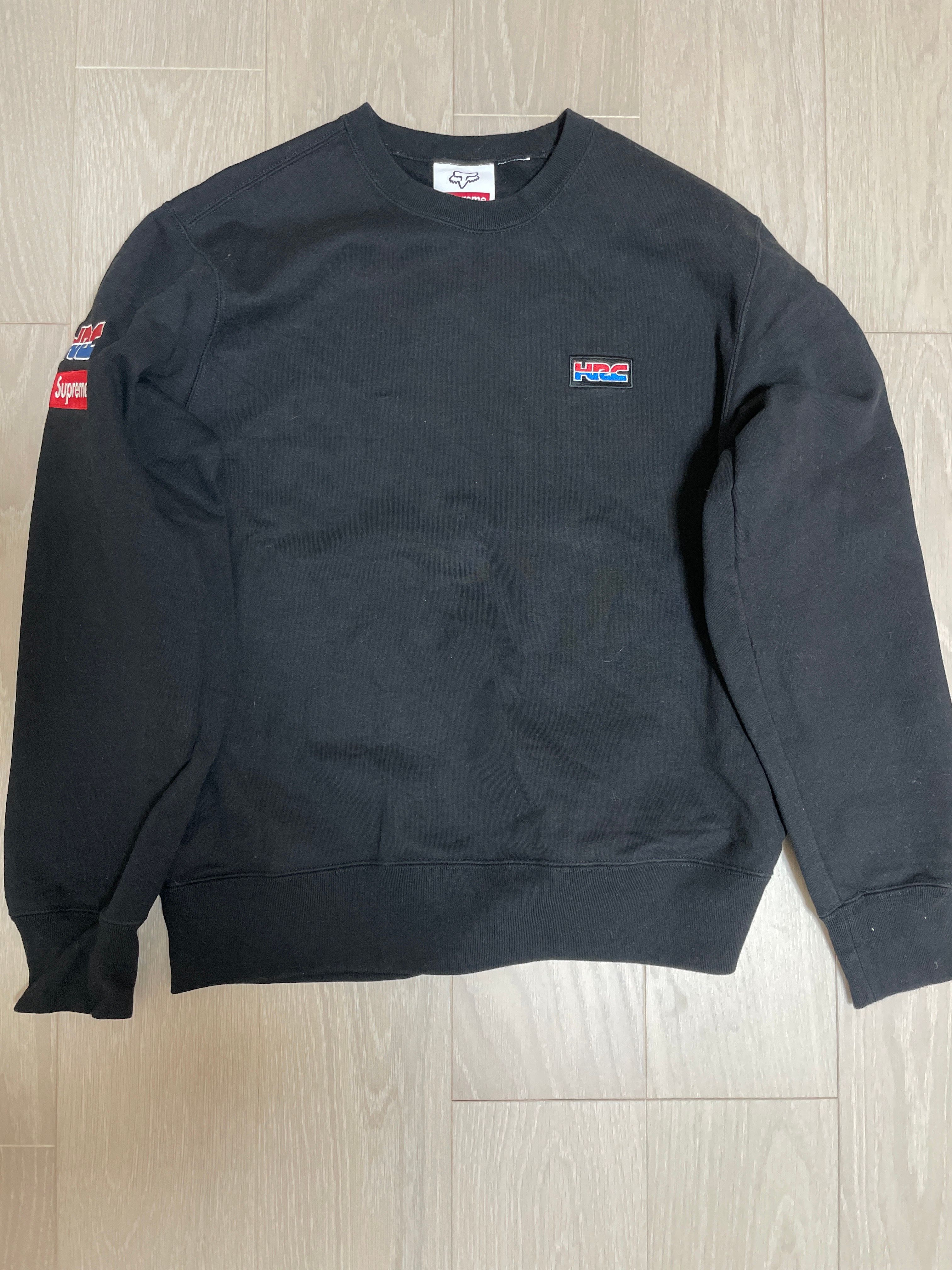 Supreme x Honda x Fox Racing Crewneck "Black"