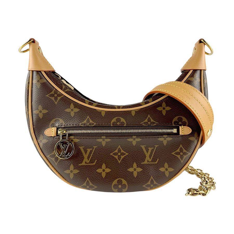 ルイ ヴィトン LOUIS VUITTON ハンドバッグ ショルダーバッグ モノグラム ループ モノグラムキャンバス ブラウン ゴールド レディース M81098【中古】 z8464