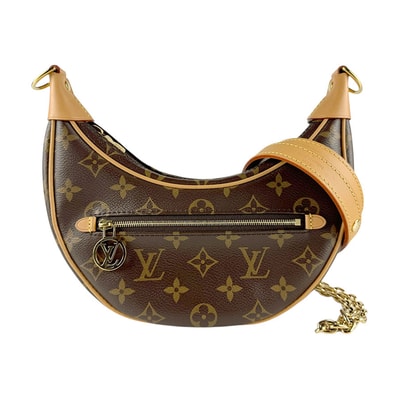 ルイ ヴィトン LOUIS VUITTON ハンドバッグ ショルダーバッグ モノグラム ループ モノグラムキャンバス ブラウン ゴールド レディース M81098【中古】 z8464
