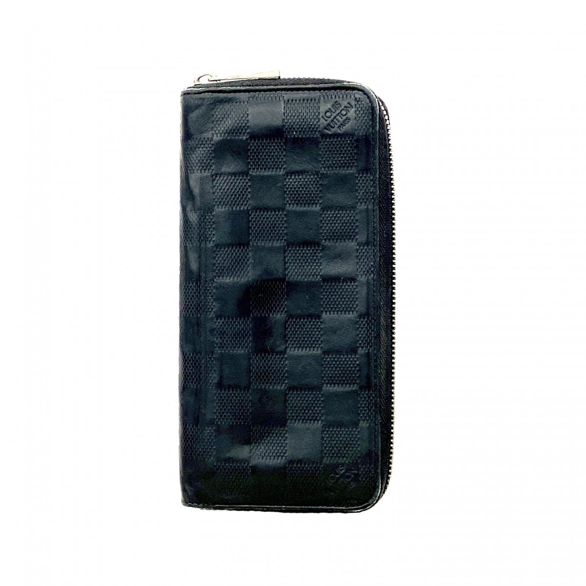 【6dd4453-k】ルイヴィトン 長財布 ダミエ・アンフィニ ジッピーウォレットヴェルティカル N63548 オニキス【中古】メンズ