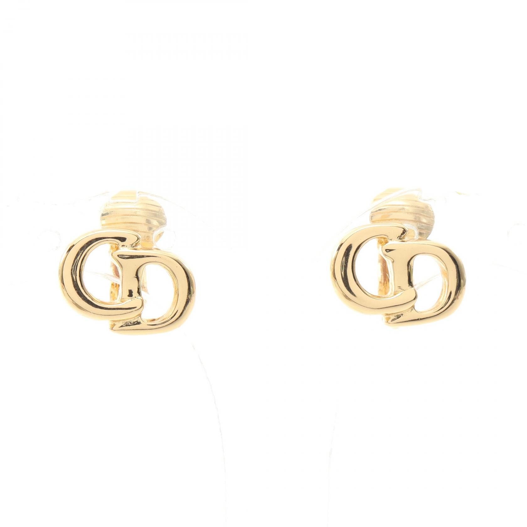 ディオール Dior CDロゴ イヤリング ジュエリー GP(ゴールドメッキ) レディース ゴールド系 【中古】