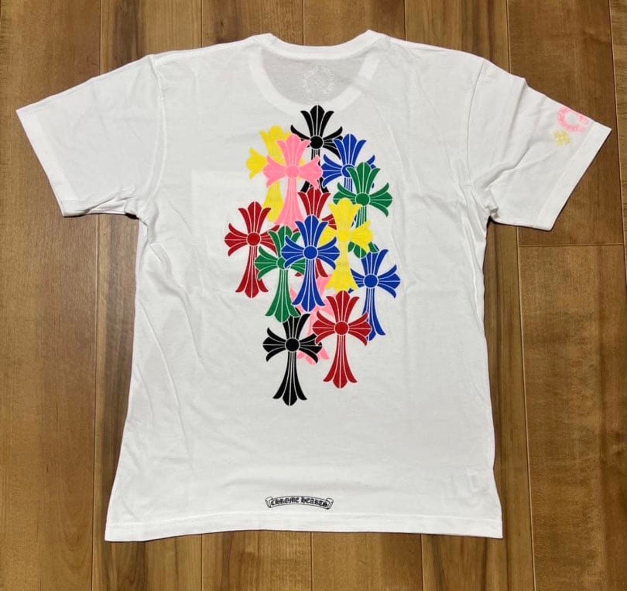 クロムハーツ マルチカラー セメタリークロス Tシャツ 