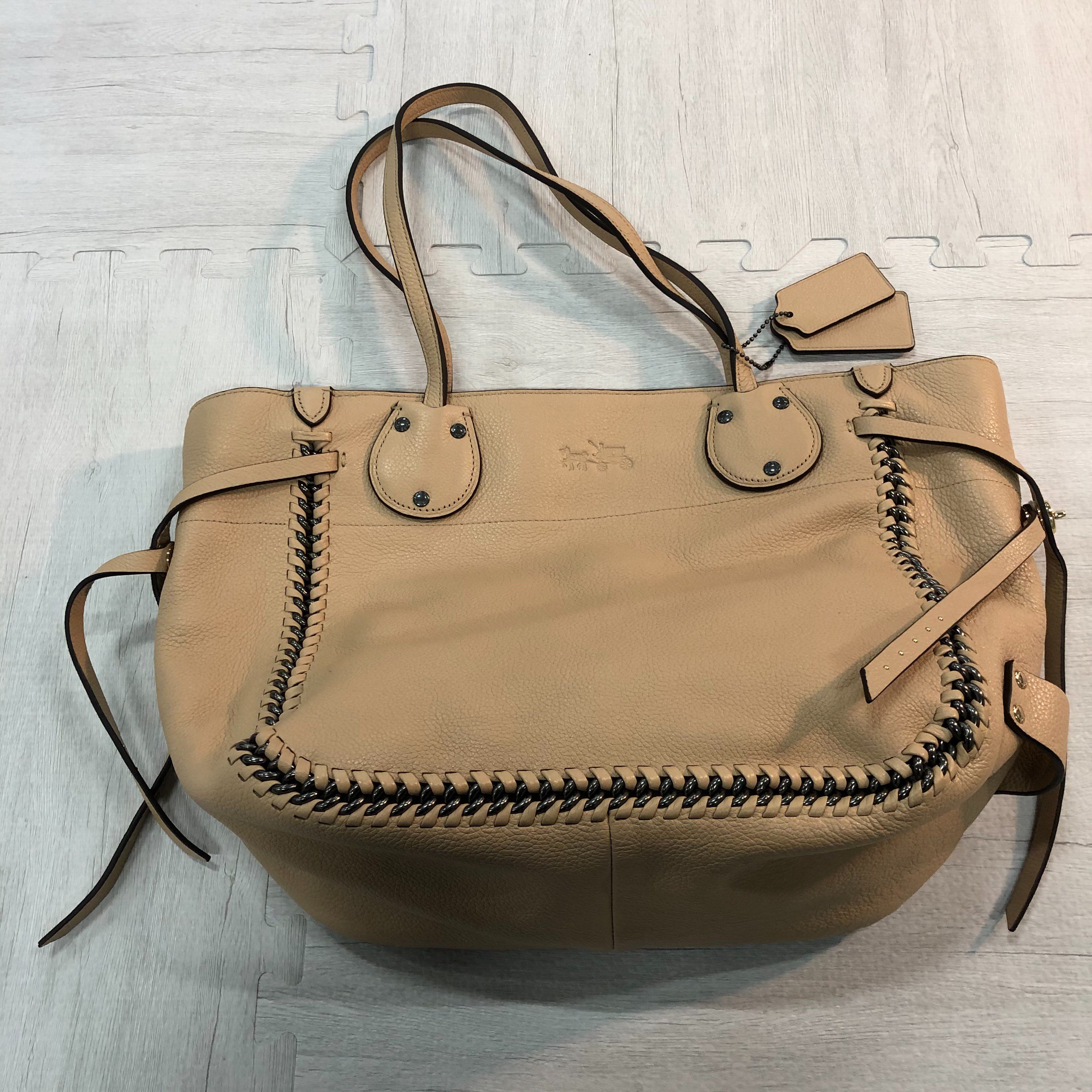 COACH Tatum Tote Bag "Beige"