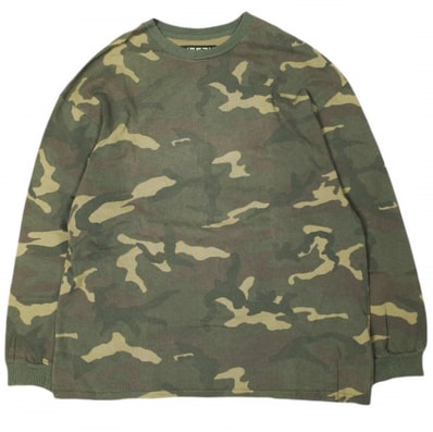 YEEZY イージー SEASON 1 CAMO L/S TEE カモフラージュロングスリーブTシャツ AO2611 M(JP) OLIVE カニエウエスト KANYE WEST adidas トップス g26825