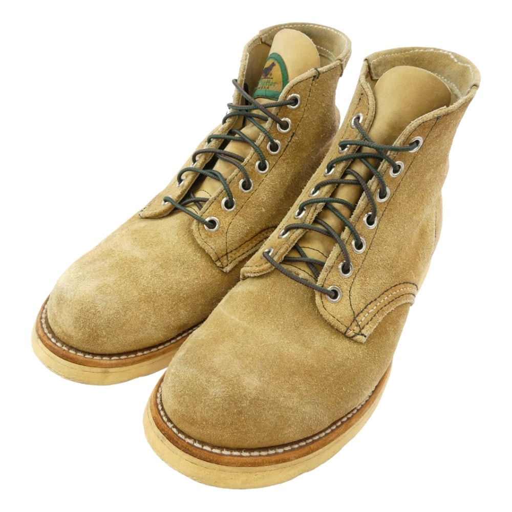 RED WING レッドウィング ブーツ 8167 USA製 Classic Round Toe 半円 犬タグ スエード ブーツ ブラウン系 7.5【中古】