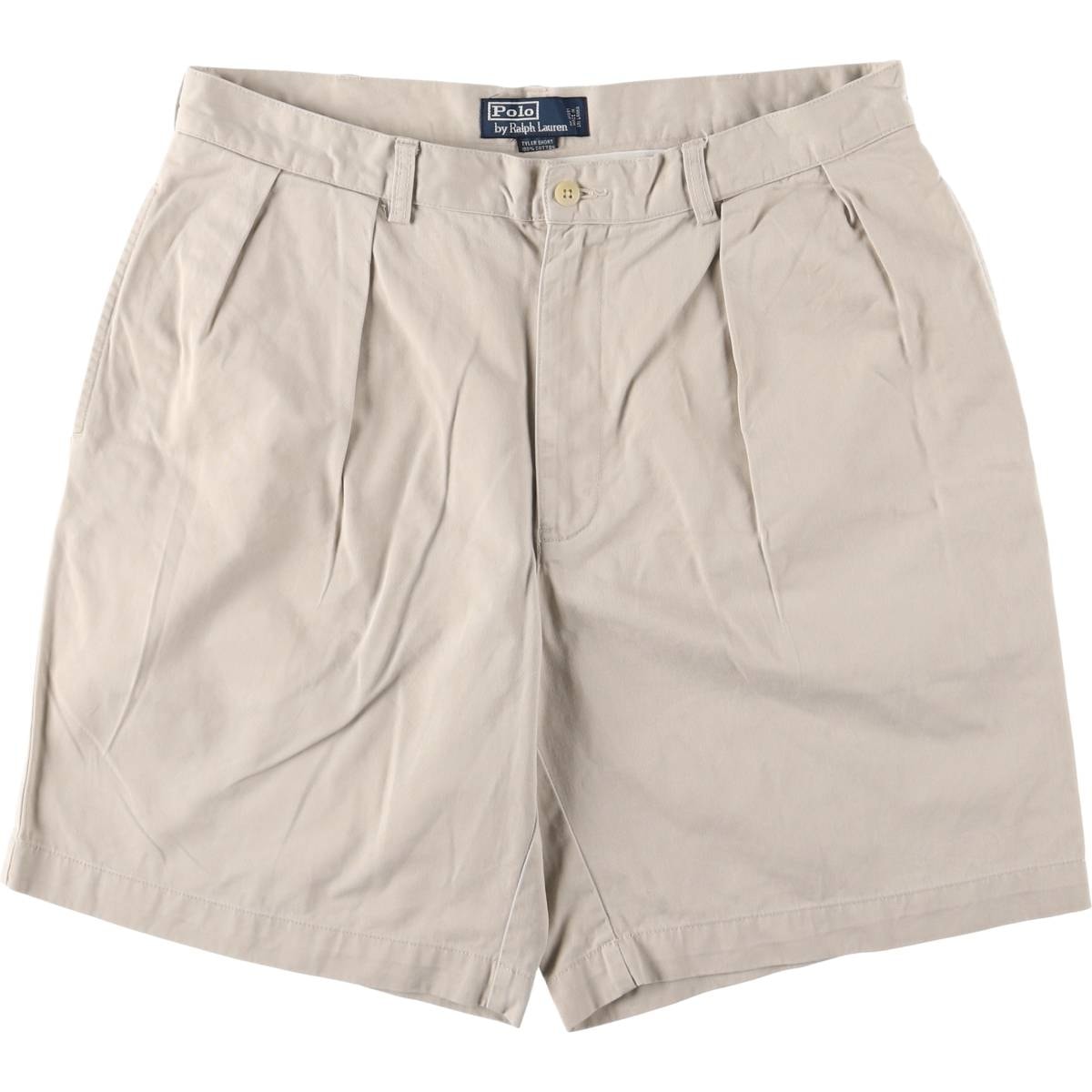 古着 ラルフローレン Ralph Lauren POLO by Ralph Lauren TYLER SORT ツータック チノショーツ ショートパンツ メンズw35相当/eaa417782