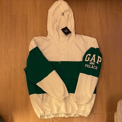 PALACE x Gap Windbreaker "White/Green"