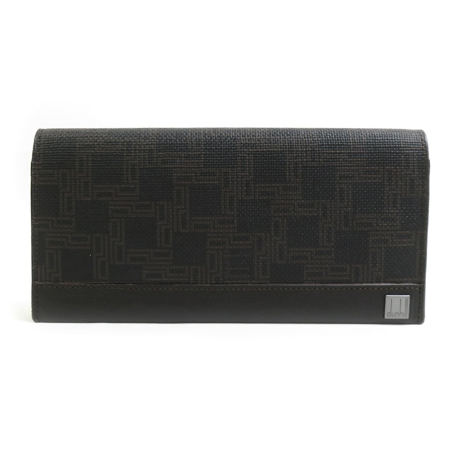 ダンヒル Dunhill 二つ折り長財布 レザー ブラウン メンズ【中古】 56210a