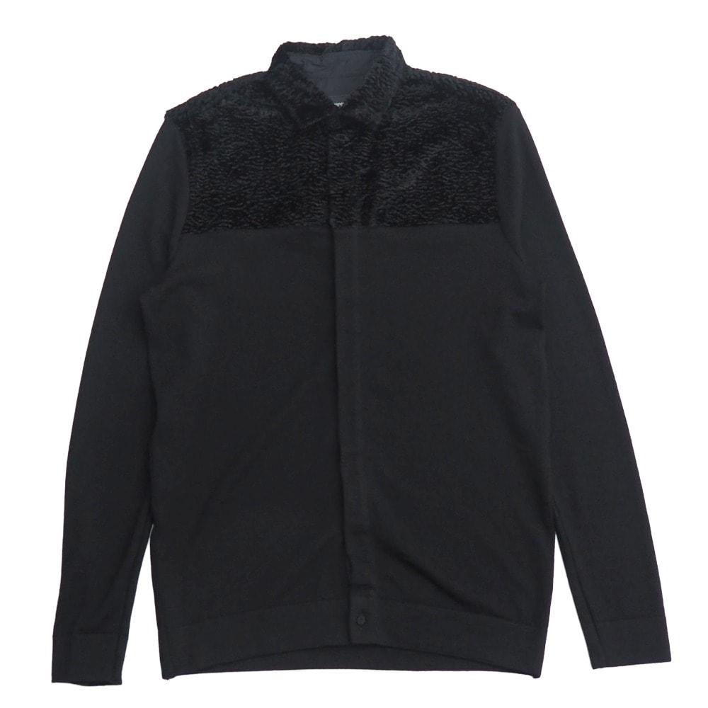 GIORGIO ARMANI ジョルジオアルマーニ 長袖シャツ サイズ39 異素材切替 ニット  ブランド古着【中古】20260506/RA9117