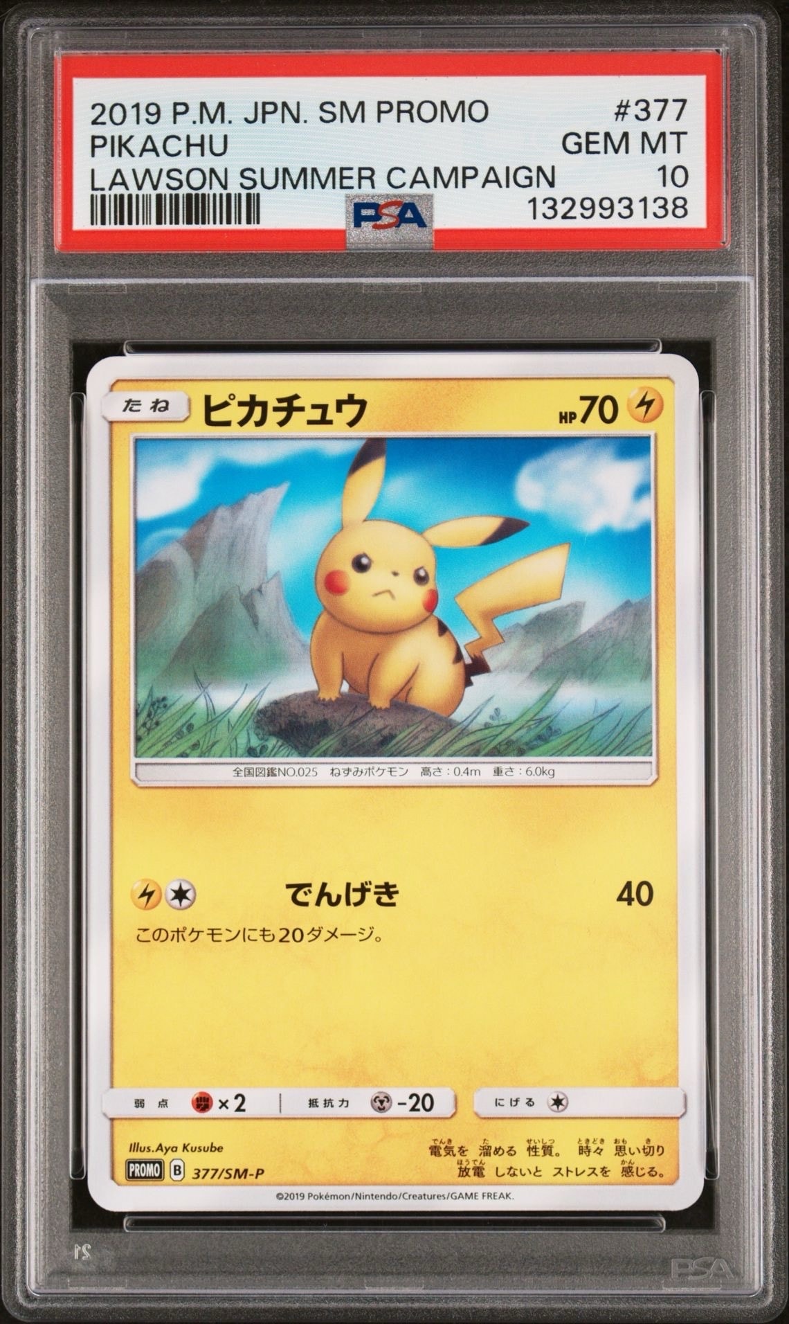 ピカチュウ P [SM-P 377](プロモーションカード「ローソンサマーキャンペーン」)