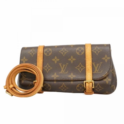 ★SALE【6db0953-k】ルイヴィトン ウエストバッグ モノグラム ポシェットマレル M51159 ブラウン【中古】レディース