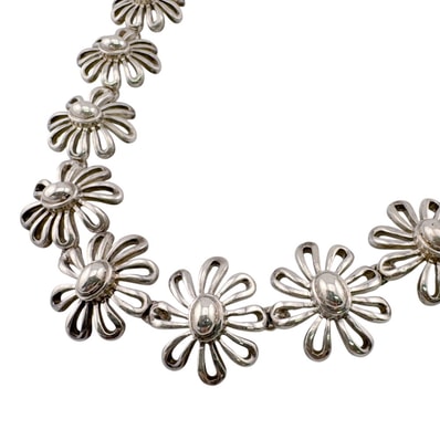 ティファニー TIFFANY&Co. ネックレス デイジー フラワー ヴィンテージ チョーカー シルバー