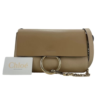 クロエ Chloe レザー faye ショルダーバッグ【中古】