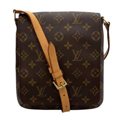 美品 LOUIS VUITTON ルイ・ヴィトン ミュゼットサルサ M51258 ショルダーバッグ モノグラムキャンバス ブラウン レディース【中古】