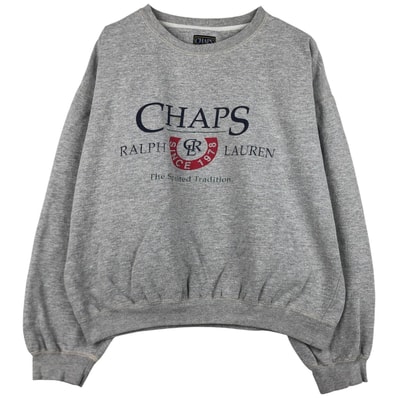 古着 ラルフローレン Ralph Lauren CHAPS チャップス ロゴスウェットシャツ トレーナー メンズXL相当/eaa605168
