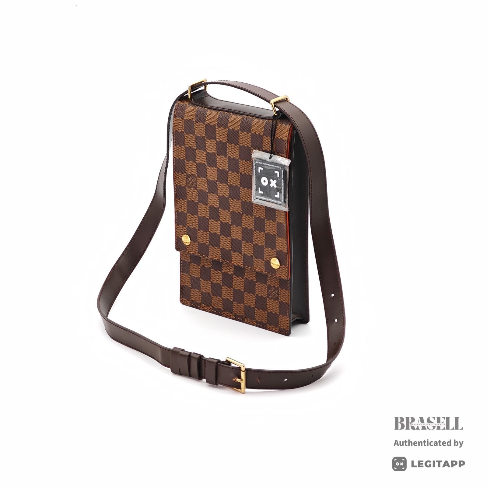 LOUIS VUITTON ルイ・ヴィトン ポートベロー ダミエ ポートベロー N45271 ボディバッグ Damier Ebene Leather Brown レディース